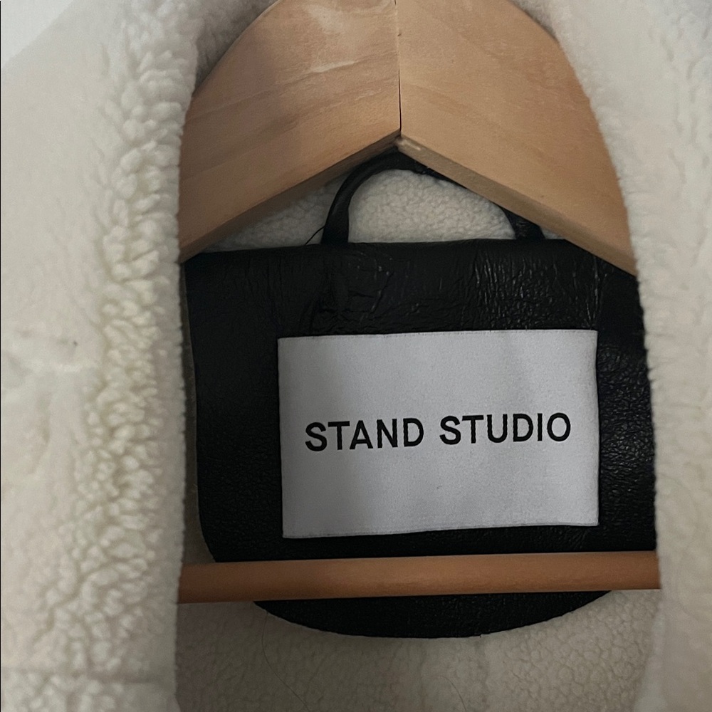 Stand Studio Leather Shearling Jacket - image 2